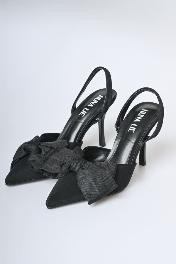 Décolleté slingback con fiocco